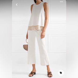 FRAME Cropped Linen Pants
